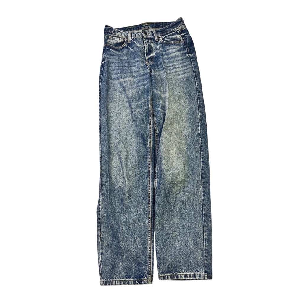 Wild Fable‎ Easy Rigid High Rise Straight Leg Jeans Blue Acid Wash Womens Size 4 - Picture 2 of 12